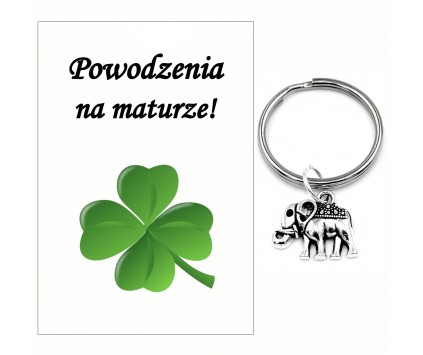 Prezent Dla Maturzysty Brelok Zakończenie Roku Słonik