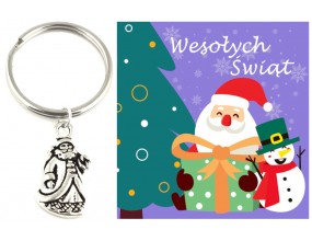 Brelok Święta Mikołaj Gwiazdka Prezent Szkoła