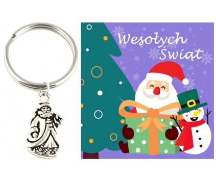 Brelok Święta Mikołaj Gwiazdka Prezent Szkoła