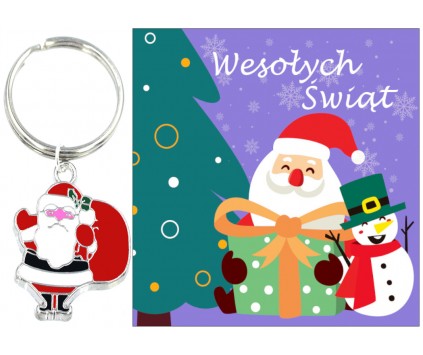 Brelok Święta Mikołaj Gwiazdka Klasa Prezent
