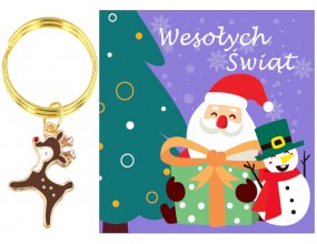 Brelok Święta Wigilia Renifer Klasa Szkoła Prezent