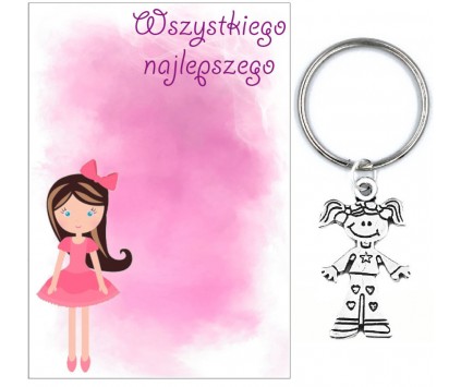 BRELOK SERCE SERDUSZKO PREZENT NA DZIEŃ KOBIET WALENTYNKI DZIEWCZYNKA