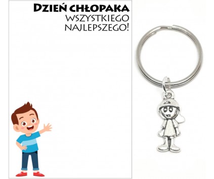 Brelok Breloczek Chłopiec Prezent Dzień Chłopaka Upominek Uczeń