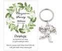 A15 Podziękowanie dla gości brelok ANIOŁEK CHRZEST PAMIĄTKA UPOMINEK