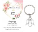 A18 Podziękowanie dla gości ANIOŁEK KOMUNIA PERSONALIZACJA PAMIĄTKA