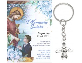 A9 Podziękowanie dla gości ANIOŁEK KOMUNIA PODARUNEK PREZENT