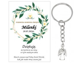 A11 Podziękowanie dla gości ANIOŁEK KOMUNIA PODARUNEK PREZENT