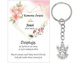 A12 Podziękowanie dla gości ANIOŁEK KOMUNIA PODARUNEK PREZENT