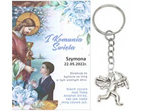 A15 Podziękowanie dla gości ANIOŁEK KOMUNIA PODARUNEK PREZENT