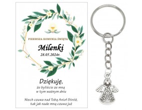 A17 Podziękowanie dla gości ANIOŁEK KOMUNIA PODARUNEK PREZENT