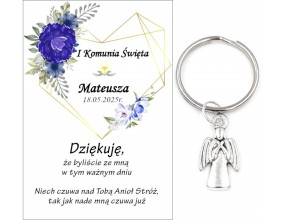 A9 Podziękowanie Upominek dla Gości na Komunię ANIOŁEK KOMUNIA PAMIĄTKA
