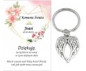 Podziękowanie dla gości brelok SKRZYDŁA KOMUNIA PERSONALIZACJA PAMIĄTKA A25