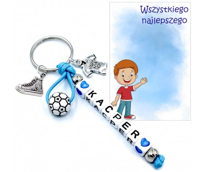 Brelok Imię Nazwa Piłka Koszulka Dzień Chłopaka Prezent