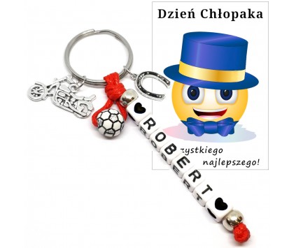 Brelok Imię Prezent Dzień Chłopaka Pasowanie dla Ucznia