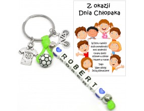 Brelok Zawieszka Imię Prezent Dzień Chłopaka Pasowanie Upominek