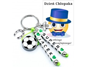 Brelok Zawieszka Imię Prezent Dzień Chłopaka dla Chłopca Piłka