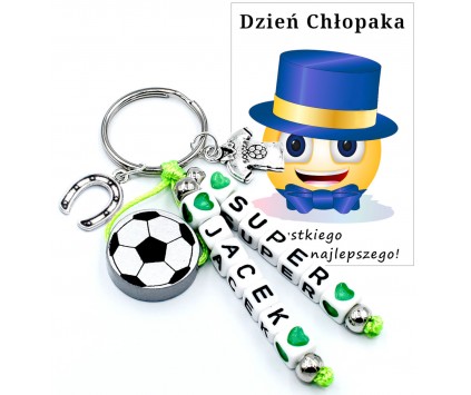 Brelok Zawieszka Imię Prezent Dzień Chłopaka dla Chłopca Piłka