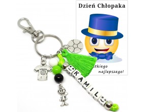 Brelok Imię Dzień Chłopaka Upominek Pasowanie Rozpoczęcie Roku Zielony