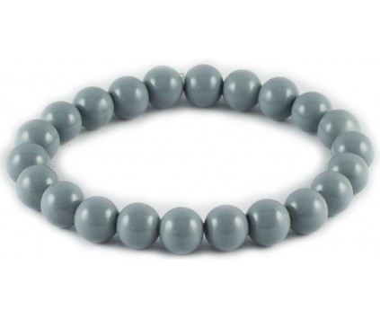 BRANSOLETKA KORALIKI SZKLANE 8mm powlekane