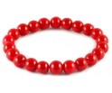 BRANSOLETKA KORALIKI SZKLANE 8mm powlekane