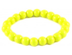 BRANSOLETKA KORALIKI SZKLANE 8mm powlekane