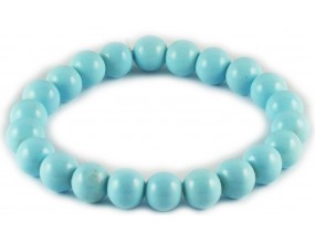 BRANSOLETKA KORALIKI SZKLANE 8mm powlekane