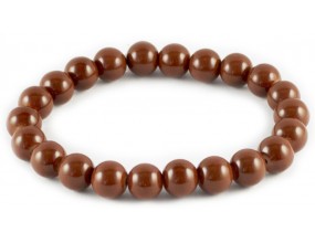 BRANSOLETKA KORALIKI SZKLANE 8mm powlekane