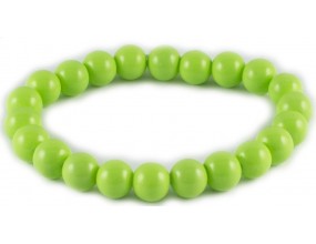BRANSOLETKA KORALIKI SZKLANE 8mm powlekane