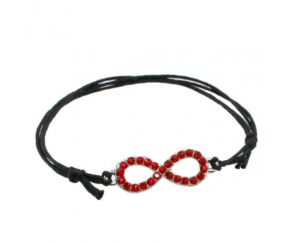 BRANSOLETKA SZNURKOWA celebrytka nieskończoności