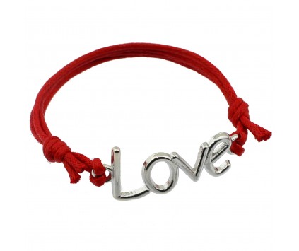 BRANSOLETKA SZNURKOWA celebrytka LOVE kolory