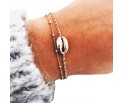 Bransoletka na KOSTKĘ NOGĘ metal nieskończoność