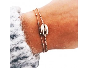 Bransoletka na KOSTKĘ NOGĘ metal nieskończoność