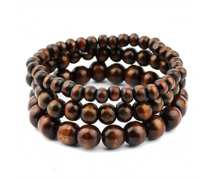 BRANSOLETKA męska komplet zestaw koraliki szklane