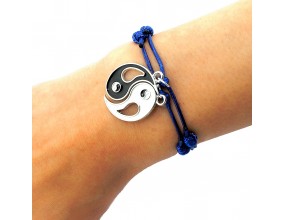 BRANSOLETKI SZNURKOWE BEST FRIENDS KOMPLET SERCE