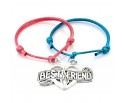 BRANSOLETKA PRZYJAŹNI BEST FRIEND SERCE ZESTAW