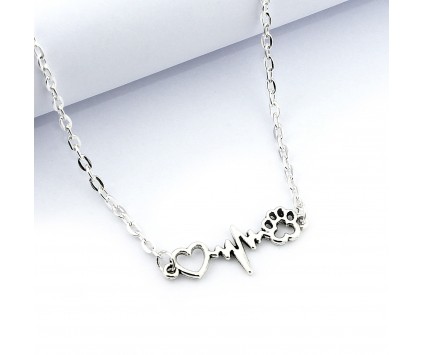 NASZYJNIK WISIOREK LINIA ŻYCIA EKG ŁAPA RYTM SERCA