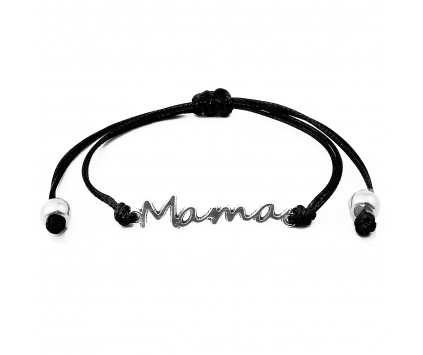 BRANSOLETKA Z ŁĄCZNIKIEM MAMA SZNURKOWA REGULACJA