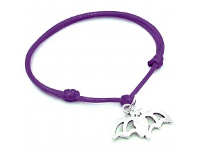 Bransoletka Sznurkowa na rękę Halloween Nietoperz