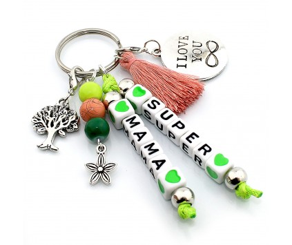 Prezent Dzień Matki SUPER MAMA Zielony Jasny