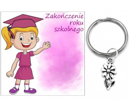 Brelok Kwiat Prezent na Zakończenie Roku Szkolnego