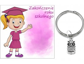 Brelok Sowa Prezent na Zakończenie Roku Szkolnego